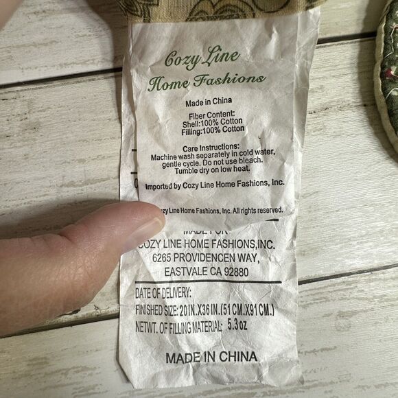 Cozy Line Home Fashions Floral Real Patchwork 2 King Sz Shams 100% Cotton 20X36 - Picture 7 of 10